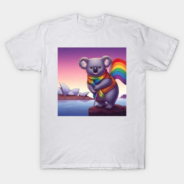 Gay Pride Koala Bear (Sydney, Australia) T-Shirt by SNAustralia